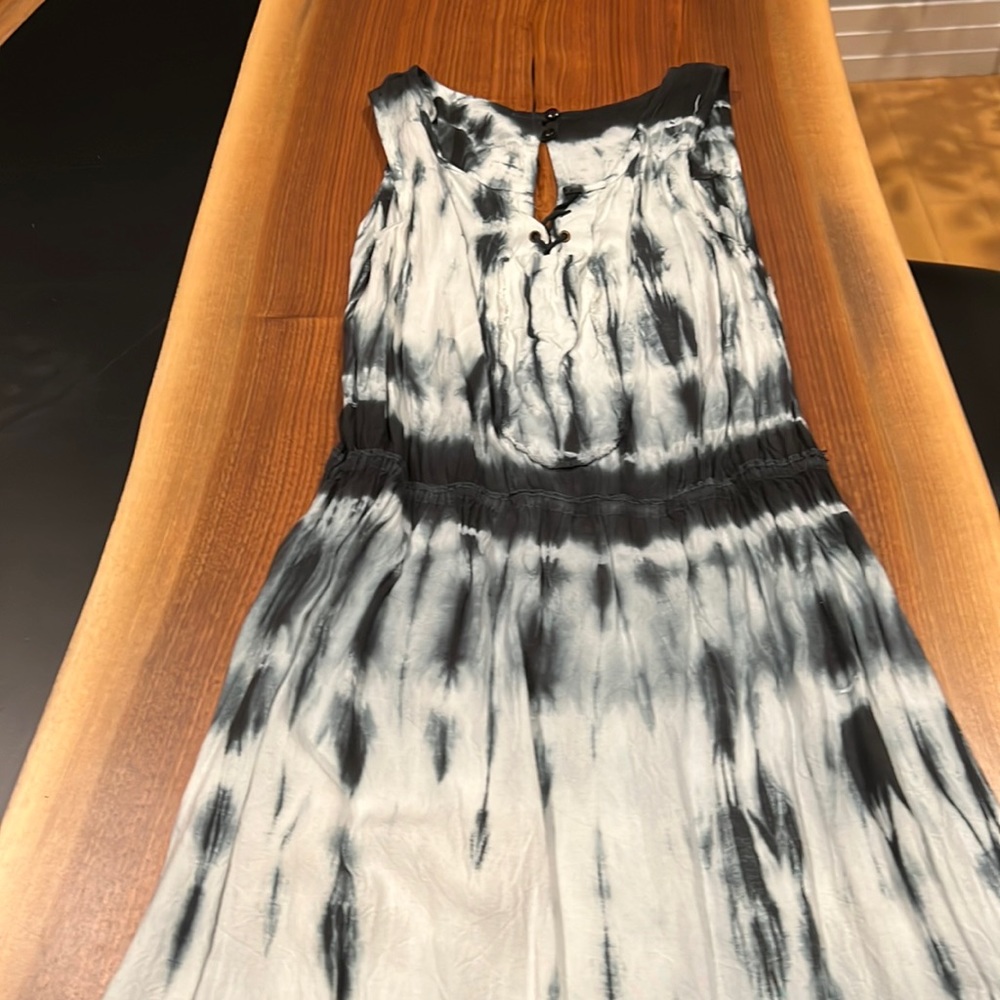 Knee Length dress With tye dye pattern